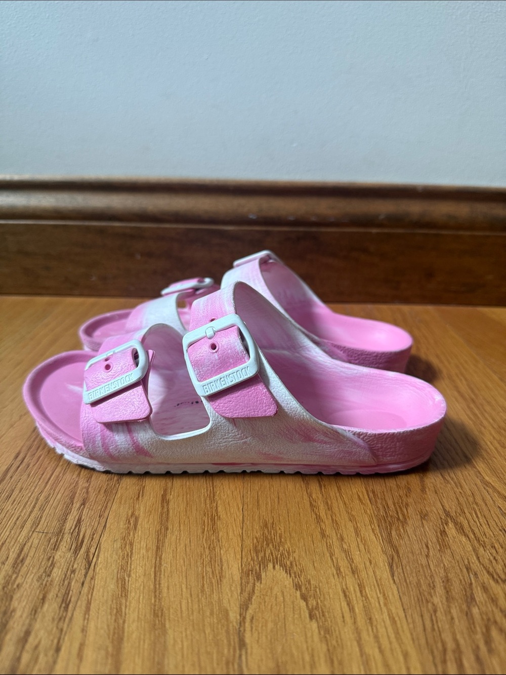 Birkenstock Arizona Eva Kid's Sandals Pink Tie Dye EU 33 Kids 2-2.5 - Picture 6 of 14